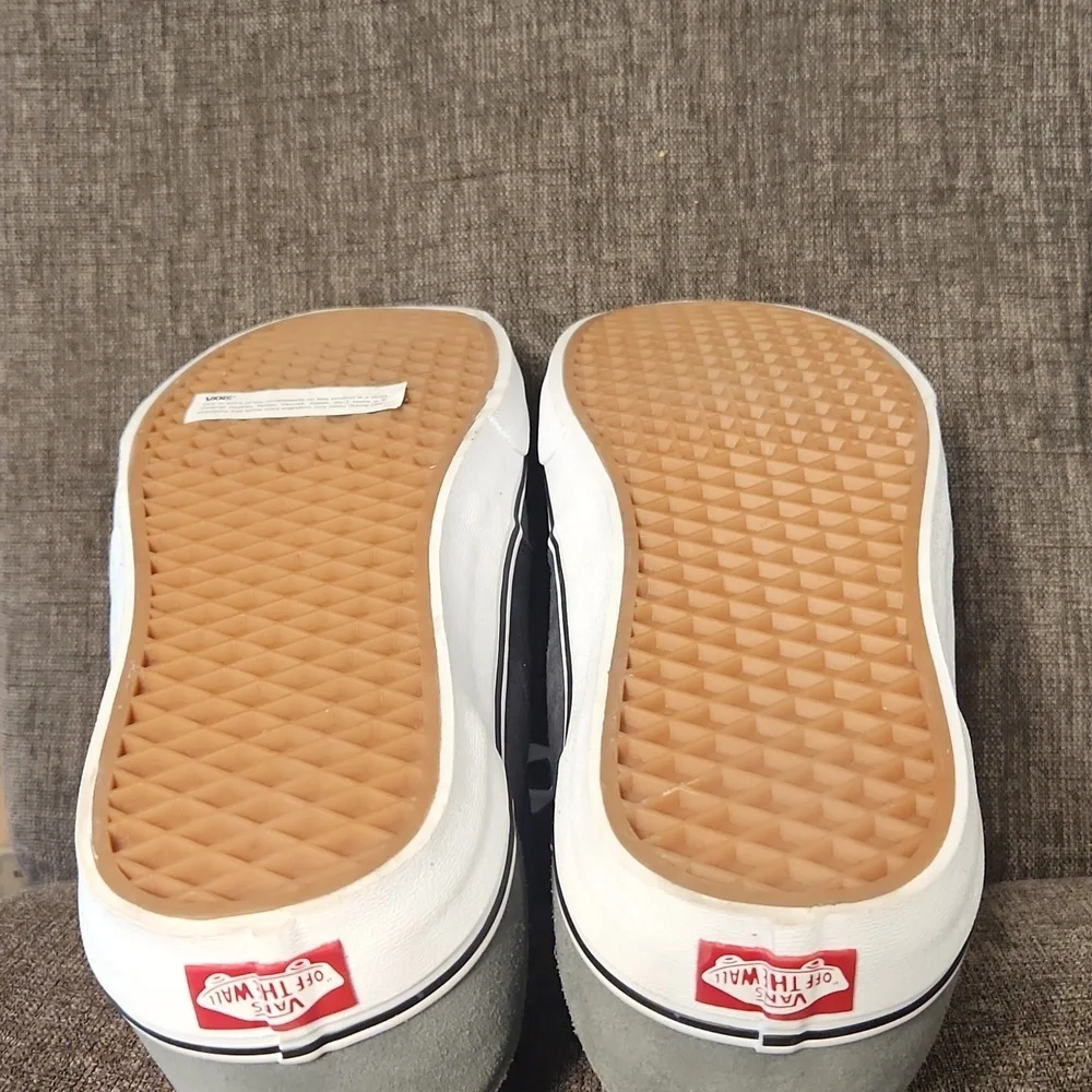 VANS Men's Charcoal and White Sneakers Size 13.